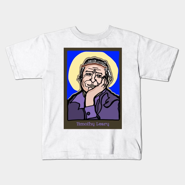 Timothy Leary Kids T-Shirt by JSnipe